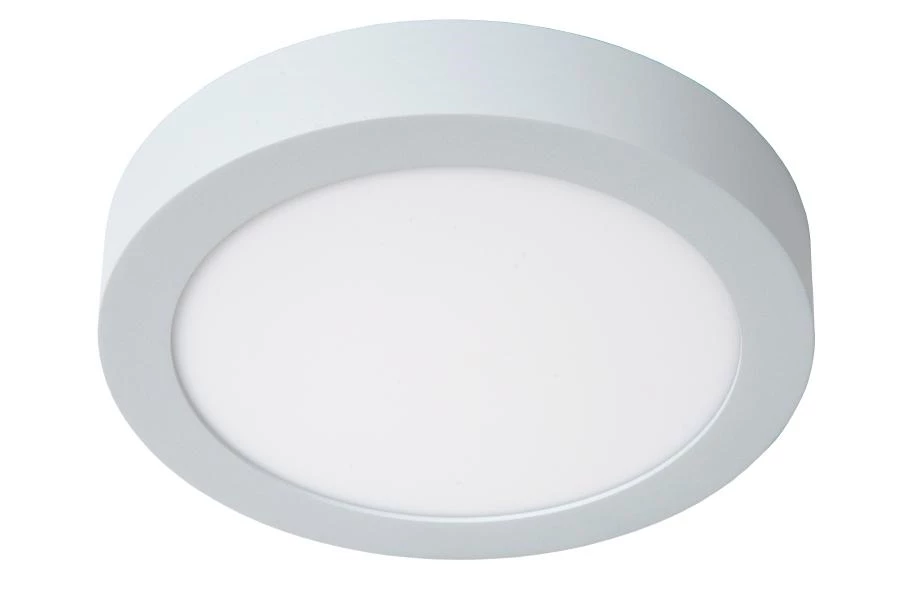 Lucide BRICE-LED - Flush ceiling light Bathroom - Ø 24 cm - LED Dim. - 1x15W 3000K - IP44 - White - off